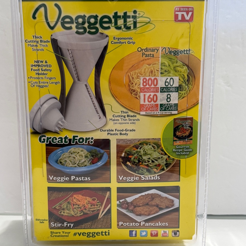 🆕 Veggetti Spiral Vegetable Cutter | New | Dual Stainless Blades